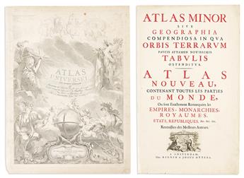 (TITLE PAGES.) Group of 10 seventeenth-and-eighteenth-century engraved atlas title pages.